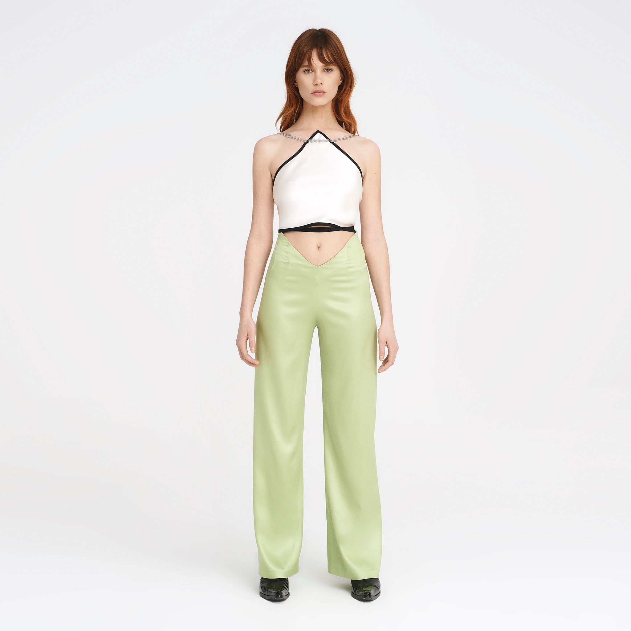 SEAMLESS PANTS LIGHT GREEN | HELENA MAGDALENA