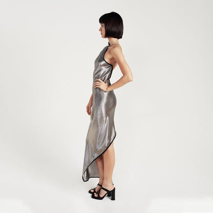 MAXI GODDESS DRESS METALLIC